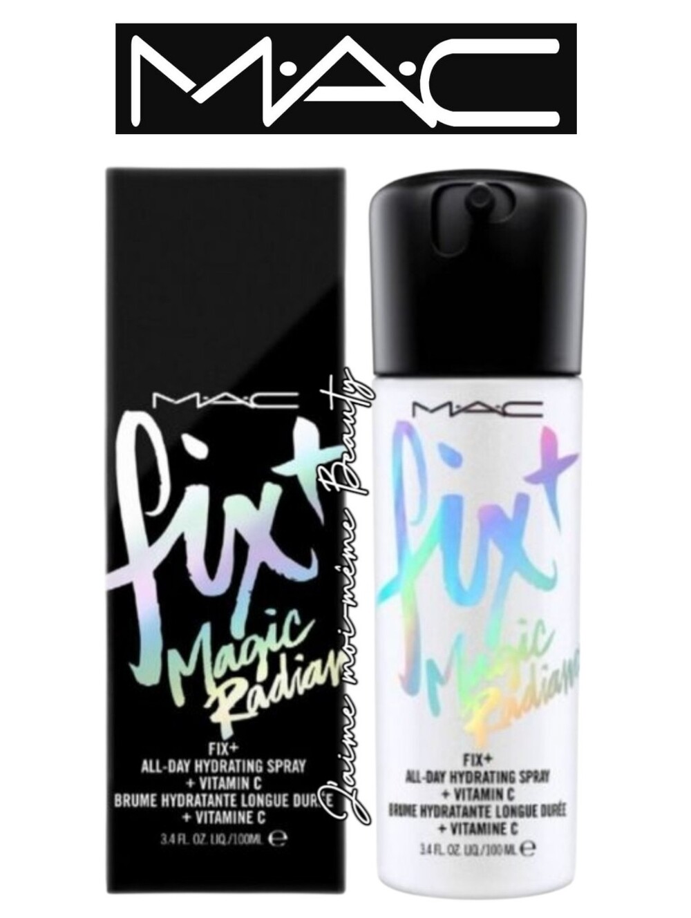 MAC Magic Radiance Hydrating Makeup Setting Spray W Vitamin C & Hyaluronic Acid